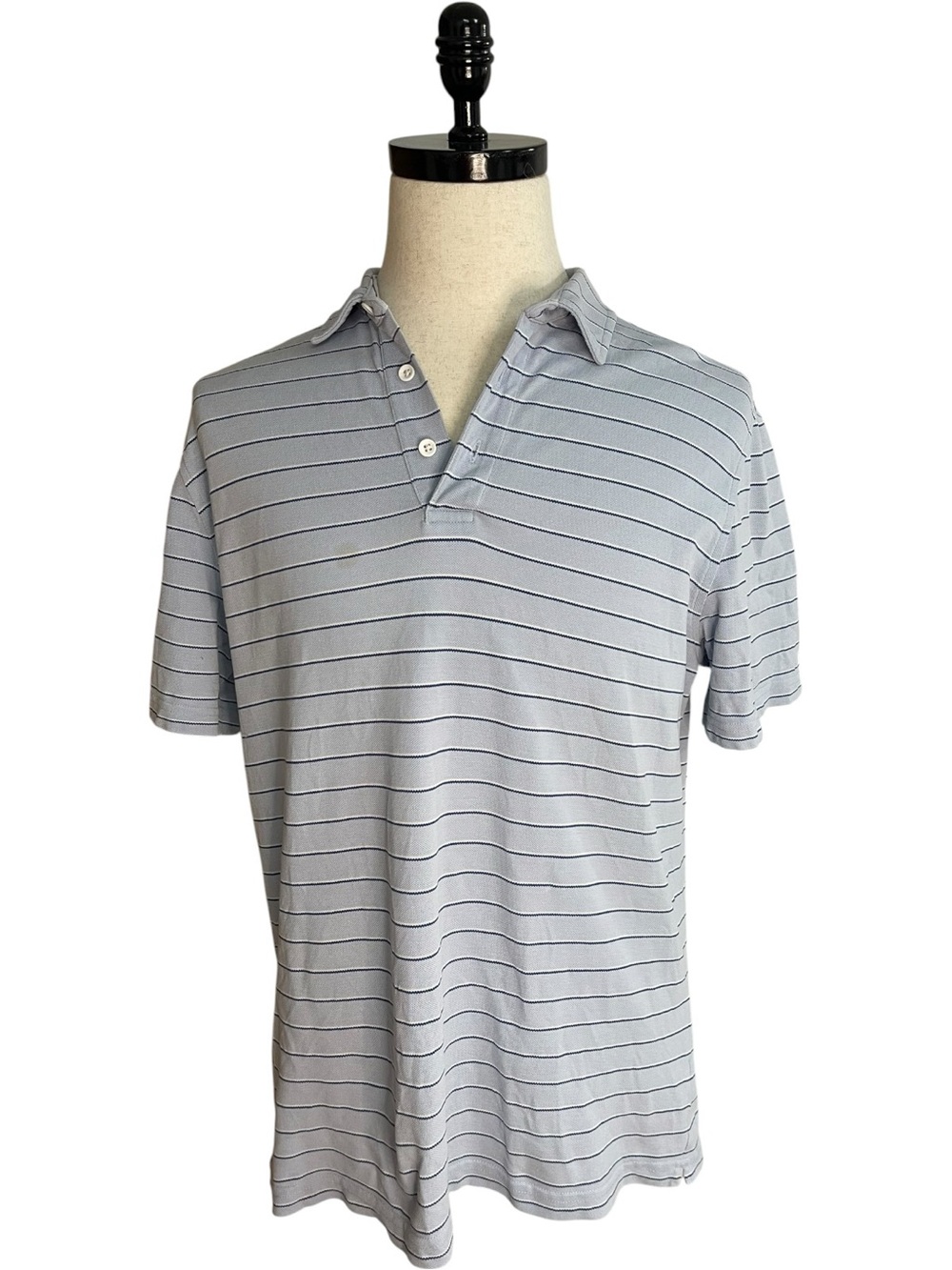 UNTUCKit Argot Short Sleeve Polo Light Blue